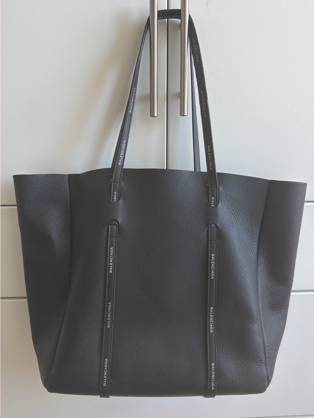 Balenciaga Black Leather City Tote Bag - MM - On the Go, luxury,